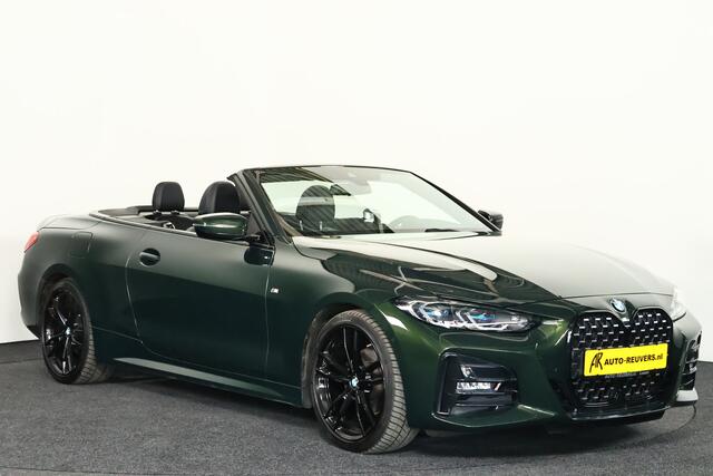BMW 4-SERIE Cabrio 420i M-Sport (Sanremo Groen) / Leder / Laser-LED / Cam / CarPlay