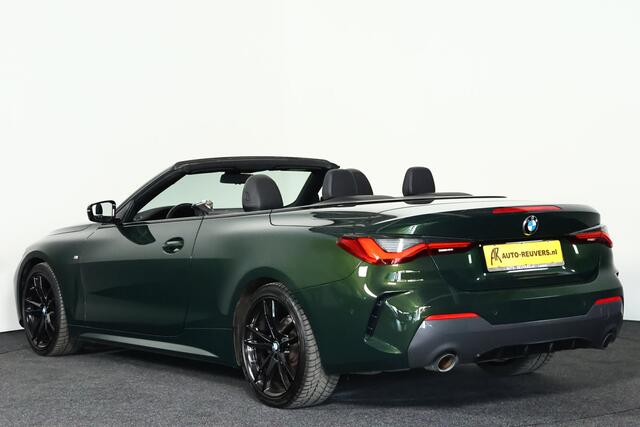 BMW 4-SERIE Cabrio 420i M-Sport (Sanremo Groen) / Leder / Laser-LED / Cam / CarPlay