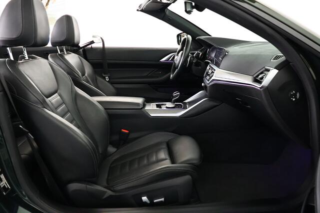BMW 4-SERIE Cabrio 420i M-Sport (Sanremo Groen) / Leder / Laser-LED / Cam / CarPlay