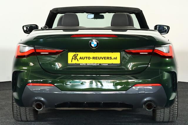 BMW 4-SERIE Cabrio 420i M-Sport (Sanremo Groen) / Leder / Laser-LED / Cam / CarPlay