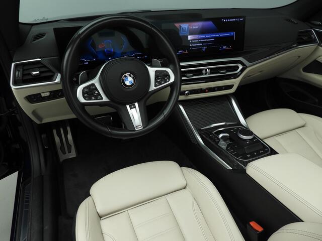 BMW 4-SERIE Cabrio 420i | M-Sportpakket | LED | Leder | HUD | Sportstoelen | Active cruise | Trekhaak | Windscherm | DAB | Harman-kardon sound | Alu 19 inch