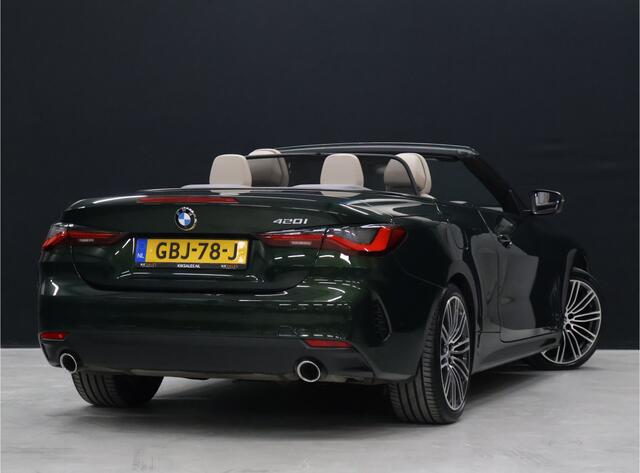 BMW 4-SERIE Cabrio 420i High Executive [AIR SCARF, CAMERA, APPLE CARPLAY, ANDROID AUTO, MEMORY SEATS, VOL LEDER, M VELG, SPORTSTOELEN, NIEUWSTAAT]