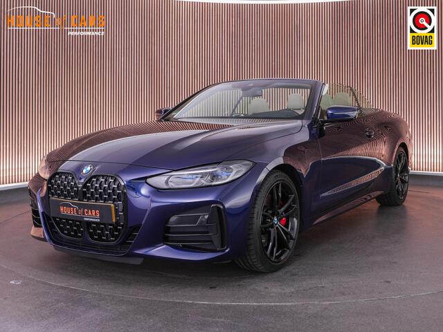 BMW 4-SERIE Cabrio M440i 374pk xDrive High Executive |M-sport|Harman&Kardon|Laser LED|nek verwarming|dealer o.h.|head-up|360 camera|memory|Apple Carplay|stoelverwarming|19" LMV|