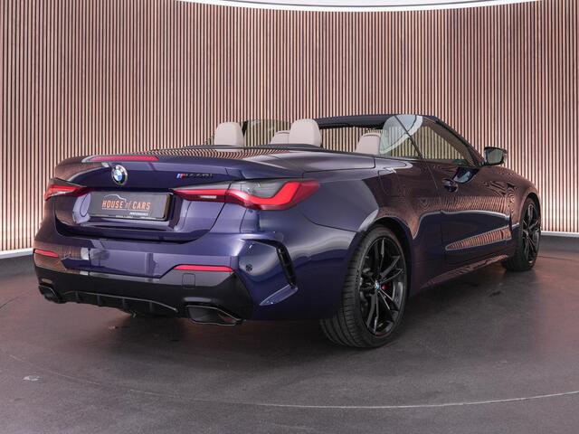 BMW 4-SERIE Cabrio M440i 374pk xDrive High Executive |M-sport|Harman&Kardon|Laser LED|nek verwarming|dealer o.h.|head-up|360 camera|memory|Apple Carplay|stoelverwarming|19" LMV|