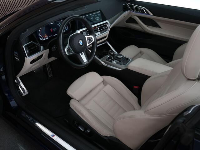 BMW 4-SERIE Cabrio M440i 374pk xDrive High Executive |M-sport|Harman&Kardon|Laser LED|nek verwarming|dealer o.h.|head-up|360 camera|memory|Apple Carplay|stoelverwarming|19" LMV|