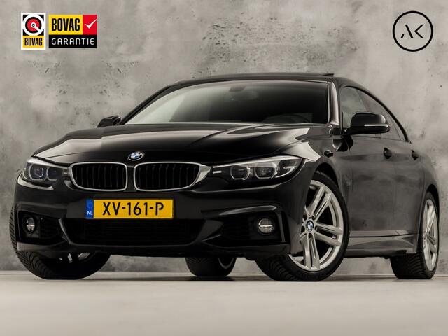 BMW 4-SERIE Gran Coupé 418 M Sport Automaat (SCHUIFDAK, M PAKKET, GROOT NAVI, HARMAN/KARDON, STOELVERWARMING, GETINT GLAS, SPORTSTOELEN, PARKEERSENSOREN, NIEUWE APK, NIEUWSTAAT)