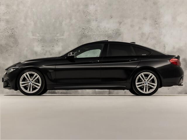 BMW 4-SERIE Gran Coupé 418 M Sport Automaat (SCHUIFDAK, M PAKKET, GROOT NAVI, HARMAN/KARDON, STOELVERWARMING, GETINT GLAS, SPORTSTOELEN, PARKEERSENSOREN, NIEUWE APK, NIEUWSTAAT)