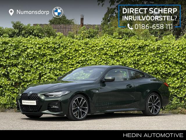 BMW 4-SERIE Coupé 420i | High Exe | M-Sport | 19'' | Stuur + Stoelverw. | Camera | HiFi | Comfort Access | M-Stoel.