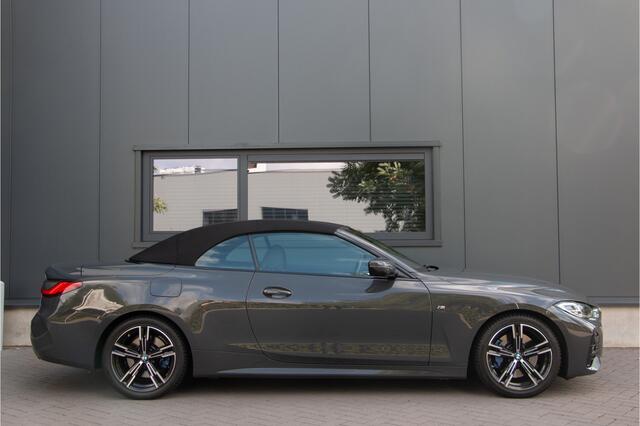 BMW 4-SERIE Cabrio 430i M-Sport 245PK | Dravitgrau | Memory | Leder | Cruise Control | Led | Sfeerverlichting | Dab+ | Camera | Alarmsysteem | Stoelverwarming | Dealer O.H