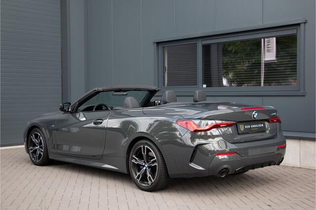 BMW 4-SERIE Cabrio 430i M-Sport 245PK | Dravitgrau | Memory | Leder | Cruise Control | Led | Sfeerverlichting | Dab+ | Camera | Alarmsysteem | Stoelverwarming | Dealer O.H