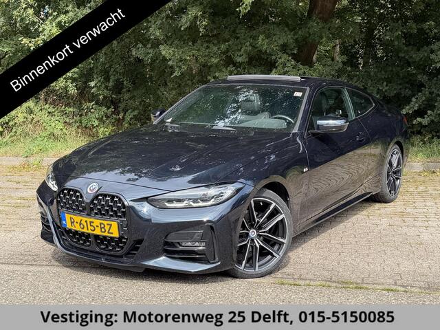 BMW 4-SERIE Coupé 420i High Executive M-Pakket GARANTIE TOT 07-2032! . PANORAMA-DAK . PARKEERSENSOREN VOOR & ACHTER . STOELVERWARMING . 1E EIGENAAR! .