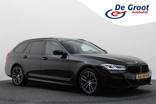 BMW 5-SERIE Touring 530e xDrive High Executive M-Sport Leer, Laser, ACC, 360° Camera, H&K, Panoramadak, Head-up, Trekhaak, 18''