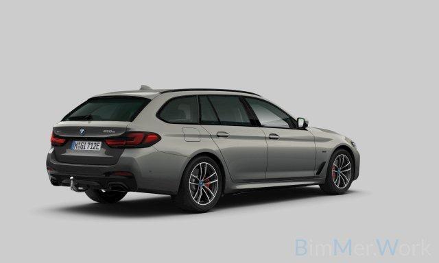 BMW 5-SERIE Touring 530e xDrive High Ex. M-sport|Pano|Comfort stoelen+Memory|Leer|Driving Ass. Prof|Trekhaak|HiFi|Bernina Grey