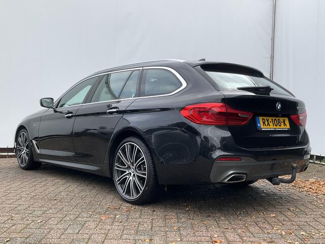 BMW 5-SERIE 530D M-sport 6-Cilinder Pano Trekhaak HUD 360cam Standkachel Sfeerverl NL-Auto VOL!