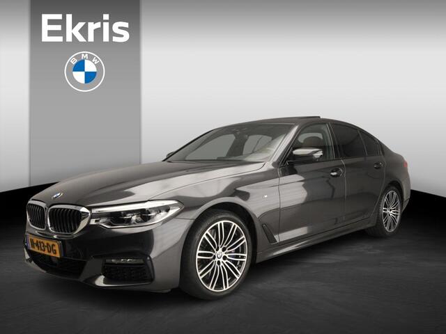 BMW 5-SERIE Sedan 540i | M-Sportpakket | LED | Leder | Navigatie | Active cruise | Trekhaak | Schuifdak | Comfortzetels | DAB | Alu 19 inch