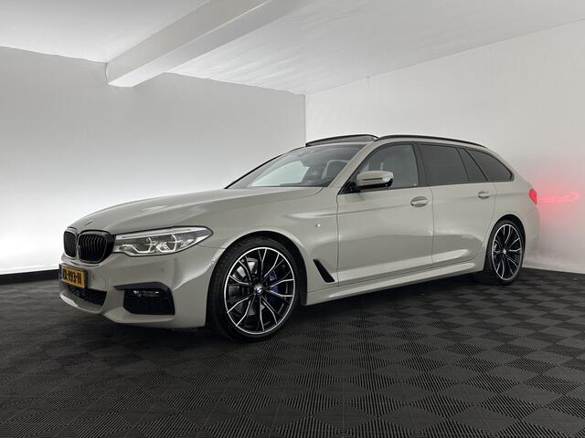 BMW 5-SERIE Touring 530i High Executive M-Sportpack (INCL.BTW) Aut. *PANO | HEAD-UP | LEATHER | TOPVIEW | HARMAN/KARDON | FULL-LED | ADAPTIVE-CRUISE | BLINDSPOT | HEATED-COMFORTSEATS | KEYLESS | DAB | DIGI-COCKPIT | PRIVACY-GLASS | SHIFTPADDLE