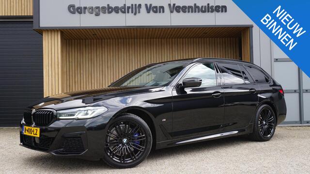 BMW 5-SERIE Touring 530i 252pk xDrive High Executive M-sport 3x Pano 360 cam Hud Elek haak *89057* Laser light Stoelverw Keyless Leder 19 inch LM
