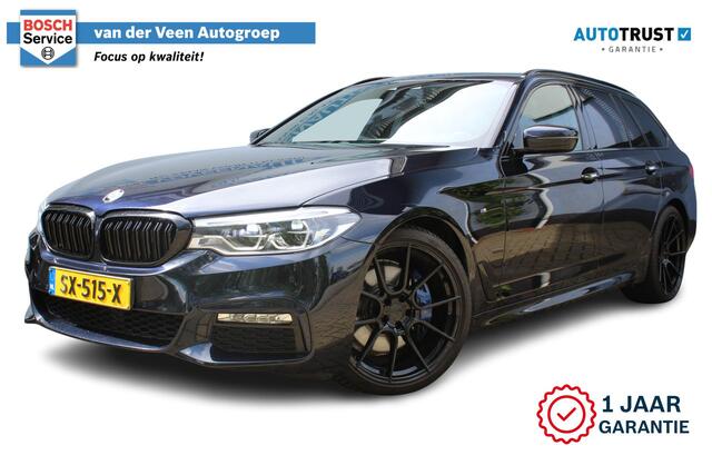 BMW 5-SERIE Touring 530i High Executive M-sport | Incl. 12 maanden garantie | Panoramadak | Dodehoek detectie | Geheugenstoelen | Parkeercamera | Standkachel | Head-up display | Elektrisch uitklapbare trekhaak | Stoelverwarming | Draadloze telefoonlader | Luxe lederen bekleding |