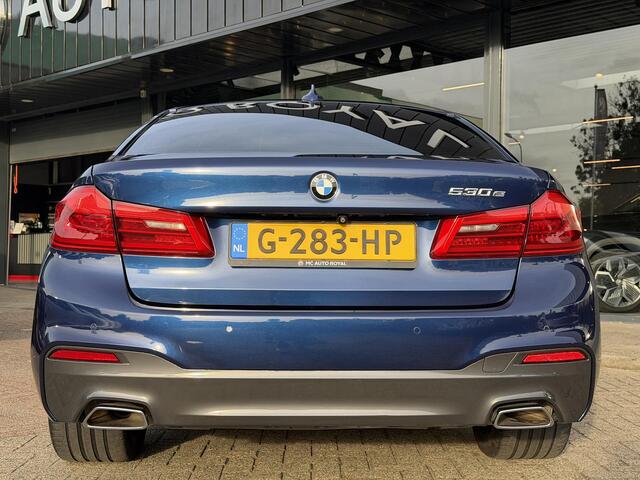 BMW 5-SERIE 530e xDrive iPerformance High Executive | SFEER VERLICHTING | HARMAN/KARDON | DODEHOEK DETECTIE | CAMERA | LEDER | ELEKT STOELEN MET MEMORY | KEYLESS ENTRY/GO | NAVIGATIE | LASER KOPLAMPEN | STOEL VERWARMING |