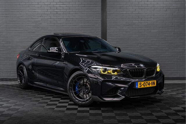 BMW M2 2-serie Coupé DCT | NOVA PERFORMANCE 19 INCH CUSTOM WHEELS | CS STOELEN | CS STUUR | CARBON INTERIEUR EN EXTERIEUR| voorzien van Target Blu Eye 2 en Laser Track Flare