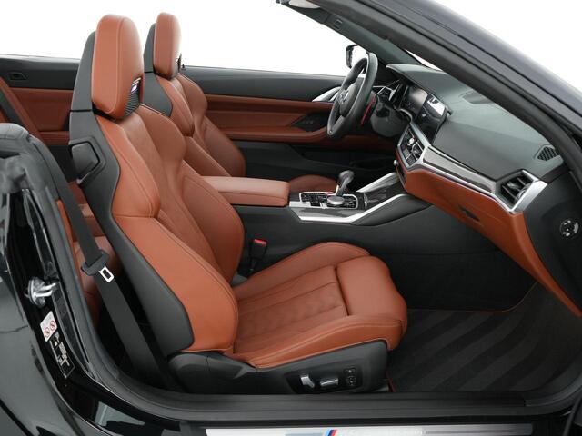 BMW M4 Competition Cabrio 510pk xDrive |dealer onderhouden|M-sport|M-sportstoelen|Laser LED|HUD|memory|Carbon interieur|nekverwarming|Apple Carplay|stoelventilatie & verwarming|