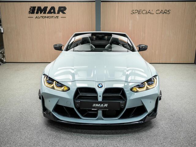 BMW M4 4-serie Cabrio xDrive Competition | Carbon Performance Pack | Yellow DRL'S | Brooklyn Grau | Stuurverwarming en nek verwarming |
