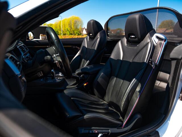 BMW M4 4-serie Cabrio | M-Performance uitlaat | H&K Surround | Adap M- onderstel | Hud Display | Nav Proff | 360 Cam | Lane Assist | Nekverwarming | Stuur- Stoelverw | BMW Onderhouden | 2 eig