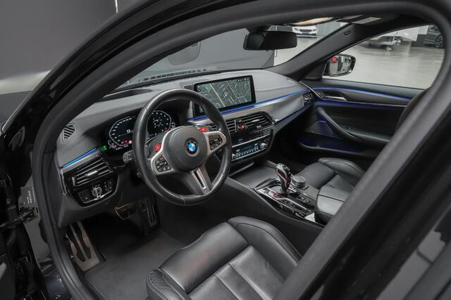 BMW M5 780pk Competition xDrive |keramisch|custom sportuitlaat|KW verlagingsveren|track pack|carbon dak|HUD|laser LED|Harman & Kardon|memory|massage|360 camera|Apple Carplay|blind spot|