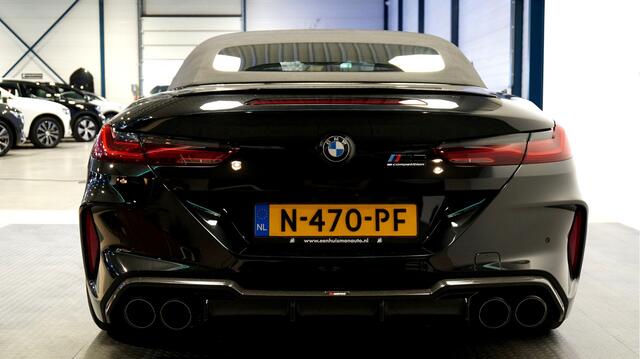 BMW M8 8-serie Competition Cabrio 600kW/815pk Aut8 LASER LIGHT + NIGHT VISION + DRIVING ASSISTANCE + SOFTCLOSE + LIVE COCKPIT + AKRAPOVIC + WAGNER INTERCOOLER + EVENTURI INLAAT + CARBON LED-STUUR + NEKVERWARMING + BOWERS&WILKINS + 360 CAMERA + 21" CONCAVER LM-VE