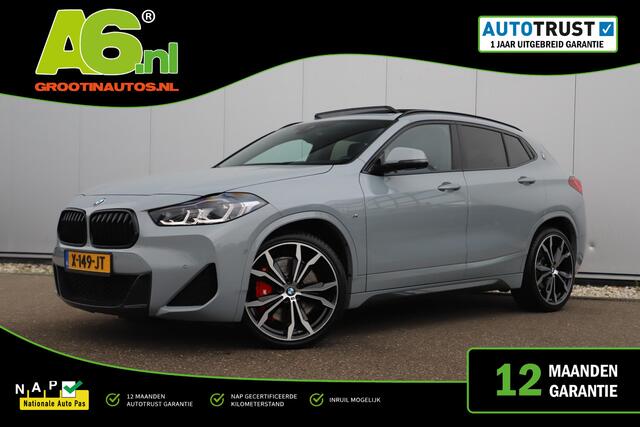 BMW X2 sDrive20i M Sport Business Edition Plus Automaat Panoramadak Leder Sportstoelen Head Up Display M Brooklyn Grau Sfeerverlichting LED Stuur & Stoelverwarming