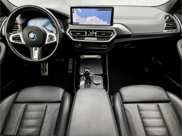 BMW X3 xDrive30e M Sport 293Pk Automaat (FACELIFT, FULL OPTION, PANORAMADAK, M PAKKET, LASER KOPLAMPEN, MEMORY SEATS, 360 CAMERA, HEAD-UP DISPLAY, LEDER, STUUR/STOELVERWARMING, SFEERVERLICHTING, APPLE CARPLAY, NIEUWS