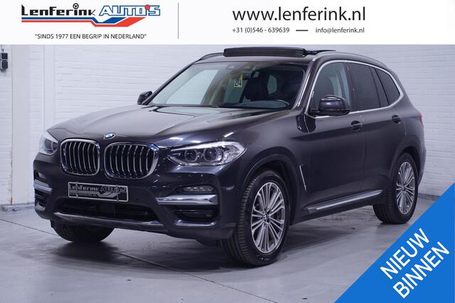 BMW X3 xDrive30i Luxury Line Aut. Panodak, Headup, Leder Zwart, 360 Graden Camera, Navi, Adapt. Cruise
