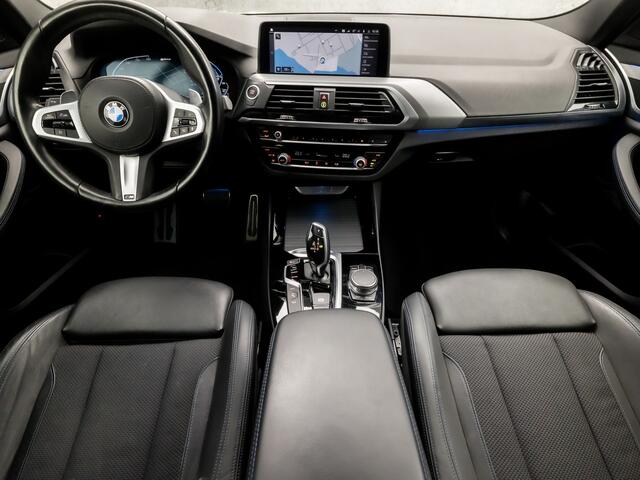 BMW X3 xDrive30e M Sport 293Pk Automaat (APPLE CARPLAY, M PAKKET, GROOT NAVI, SFEERVERLICHTING, KEYLESS, LEDEREN SPORTSTOELEN, GETINT GLAS, CAMERA, NIEUWE APK, NIEUWSTAAT)