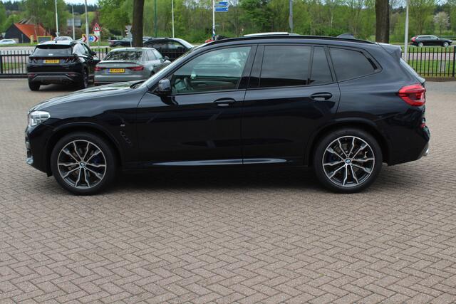 BMW X3 xDrive30i High Exe. M Sport / Trekhaak / Panoramadak / 360Camera / Head-up / Keyless / 20'' / Leder / Navigatie / ACC / Dodehoek / DAB / Stoelverwarming