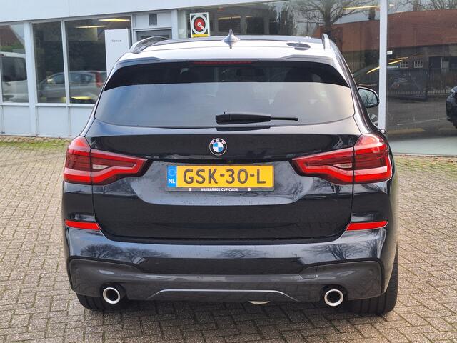 BMW X3 xDrive30e Hybride M-Sport Full Options/Panodak/Trekhaak/Leer/HUD/Stuur en stoel verwarming/360 Camera/Adaptive Licht/Led/Elektrisch stoelverstelling/Key Less/ Carbon Zwart/ Dealer onderhouden M