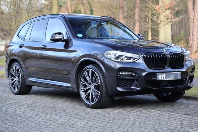 BMW X3 M40d xDrive High Executive M-Sportpakket I Standkachel I Elektrische trekhaak I Head Up I Pano I DAB I Navi I Stuurwielverarming I Stoelverwarming voor en achter I Harman Kardon I Grootlichtassistent I Mermorystoelen I Etc.