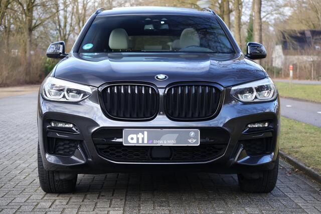 BMW X3 M40d xDrive High Executive M-Sportpakket I Standkachel I Elektrische trekhaak I Head Up I Pano I DAB I Navi I Stuurwielverarming I Stoelverwarming voor en achter I Harman Kardon I Grootlichtassistent I Mermorystoelen I Etc.