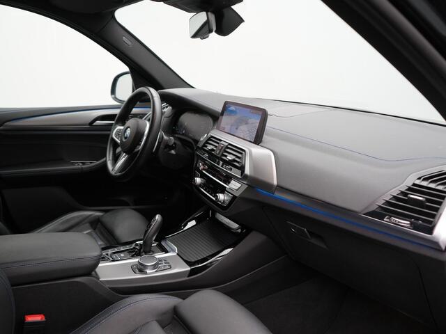BMW X3 xDrive30e M Sport Plug In Hybrid 293pk Dealer O.H. PHEV | Adaptive Cruise | Head Up | 360 Camera | Harman / Kardon | Adaptief Onderstel | Lederen Sportstoelen Memory & Verwarmd | Sfeerverlichting | M Sportstuur Stuur Verwarmd | Keyless |