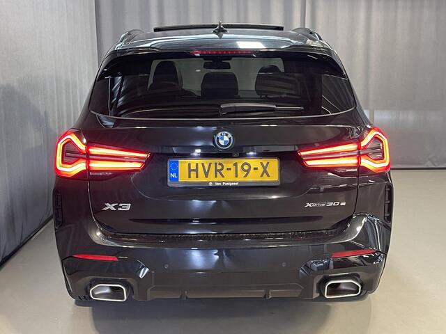 BMW X3 xDrive30e High Executive M Sport 20"/Panoramadak/Leder + memory/360 camera/Harman Kardon/Keyless/Dodehoek/Head-up/Adaptief onderstel + Sport steering/Stoelverwarming/Alarm