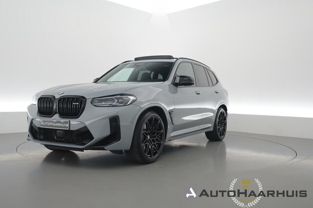 BMW X3 M Competition - 510PK | Rijklaar! | S/K-dak | Elek. Trekhaak | HUD | Leder+Memory | Stuur-Stoelverw. | Sfeerverl. | Harman/Kardon | Carbon | Laser | 360*+PDC | Nav+Carplay | Brooklyn Grau | M-Drivers Package V