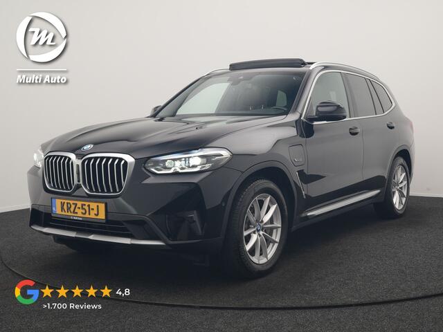 BMW X3 xDrive30e PHEV 293pk Dealer O.H | Trekhaak Af Fabriek | Panodak | 360 Camera | Lederen Sportstoelen Verwarmd | Cruise Control | Apple Carplay | Virtual | Navigatie | DAB | 18"L.M | Plug In Hybrid |
