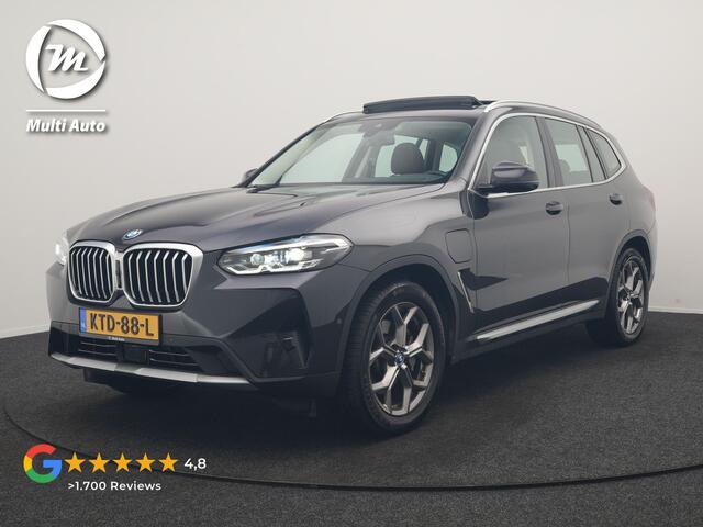 BMW X3 xDrive30e PHEV 293pk Dealer O.H | Panodak | 360 Camera | Adaptive Cruise | Head Up | Lederen Sportstoelen Verwarmd | Keyless | BLIS | Apple Carplay | Navigatie | Virtual | DAB | 19"L.M | Plug In Hybrid |