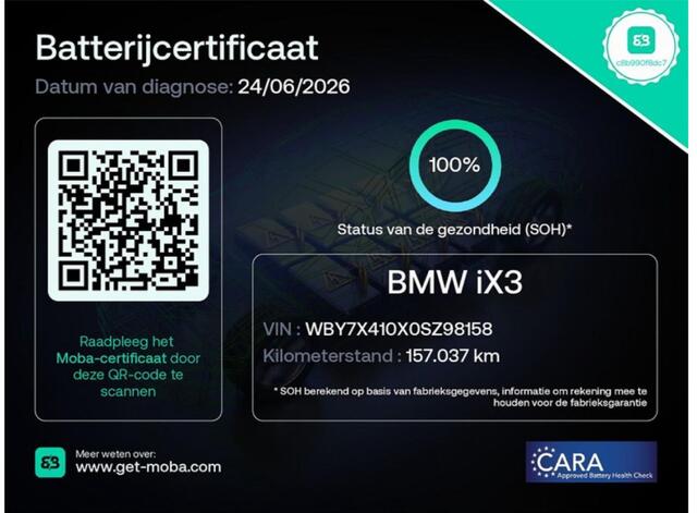 BMW X3 iX3 Executive 80 kWh SOH 100% Trekhaak/ Elek. panoramadak/ Adapt. cruise/ Camera/ Elek. achterklep