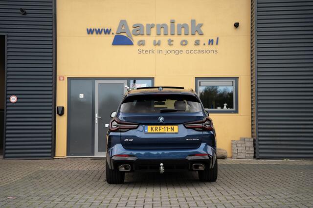 BMW X3 30E 292 pk X-drive Sportline panoramadak, trekhaak, lederen bekl, 20 inch velgen, black pack