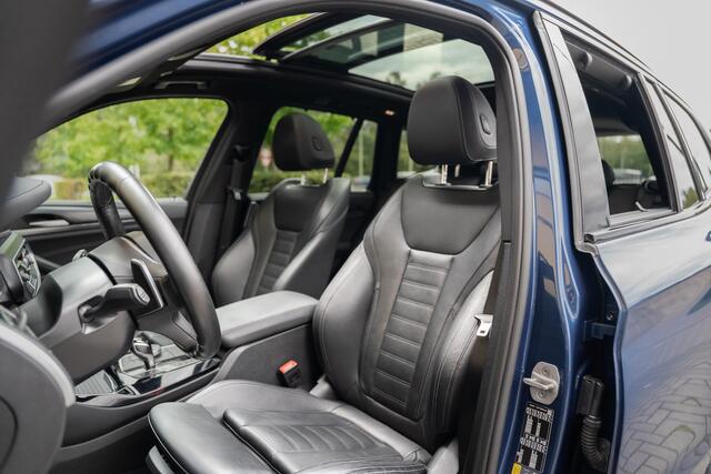 BMW X3 30E 292 pk X-drive Sportline panoramadak, trekhaak, lederen bekl, 20 inch velgen, black pack