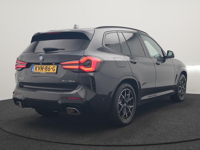 BMW X3 xDrive30e M Sport PHEV 293pk Dealer O.H | Trekhaak Af Fabriek | Camera | Cruise Control | Lederen Sportstoelen Verwarmd | Sfeerverlichting | Apple Carplay | Navigatie | Virtual | DAB | 19"L.M | Plug In Hybrid |