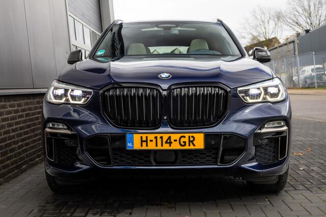 BMW X5 M50d 400 pk High Executive M-Sportpakket / Laserlicht/ Head-Up/ Pan-Dak/ Achteras-Sturing/ 360-Camera/ Soft-Close/ Adap.Cruise/ Trekhaak/ 22'' LMV