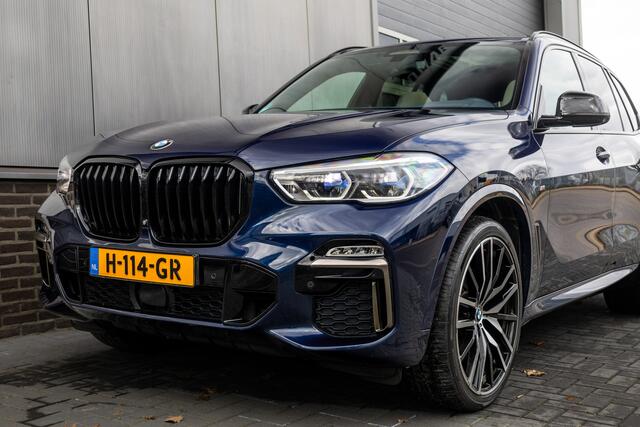 BMW X5 M50d 400 pk High Executive M-Sportpakket / Laserlicht/ Head-Up/ Pan-Dak/ Achteras-Sturing/ 360-Camera/ Soft-Close/ Adap.Cruise/ Trekhaak/ 22'' LMV