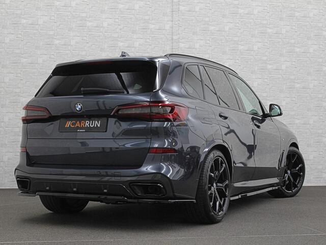 BMW X5 45e M-Stoelen | M-Performance | 360 Camera | ACC | Indiv. Leder | Harman-Kardon | Laser-LED | Keyless-Entry | Stoelventilatie | Head-Up | Memory | 21'' | Sfeerverlichting | Trekhaak | Luchtvering | Rij-Assistent Pro | Carplay | Black-Optic | Draadloos Lad