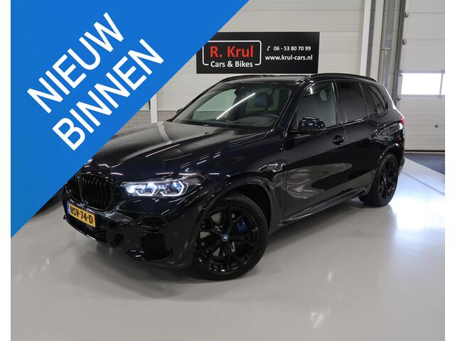 BMW X5 xDrive45e M-Sport High Executive Laser Panoramadak Carbon 360 Camera Individual Leer Head-Up Memory 21 inch App connect Sfeerverlichting Dealer onderhouden Alarm klasse 3 LoJack 4 zone airco